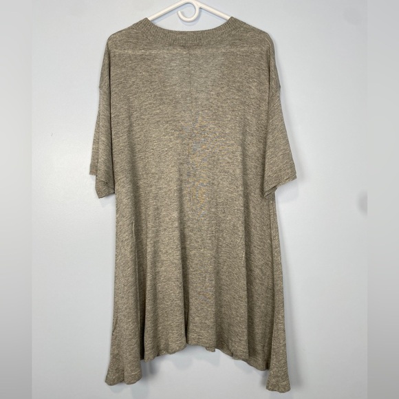 J. Jill Women Lightweight Wool Blend Asymmetric Tunic Top Gray Large L Lagenlook - Picture 6 of 8